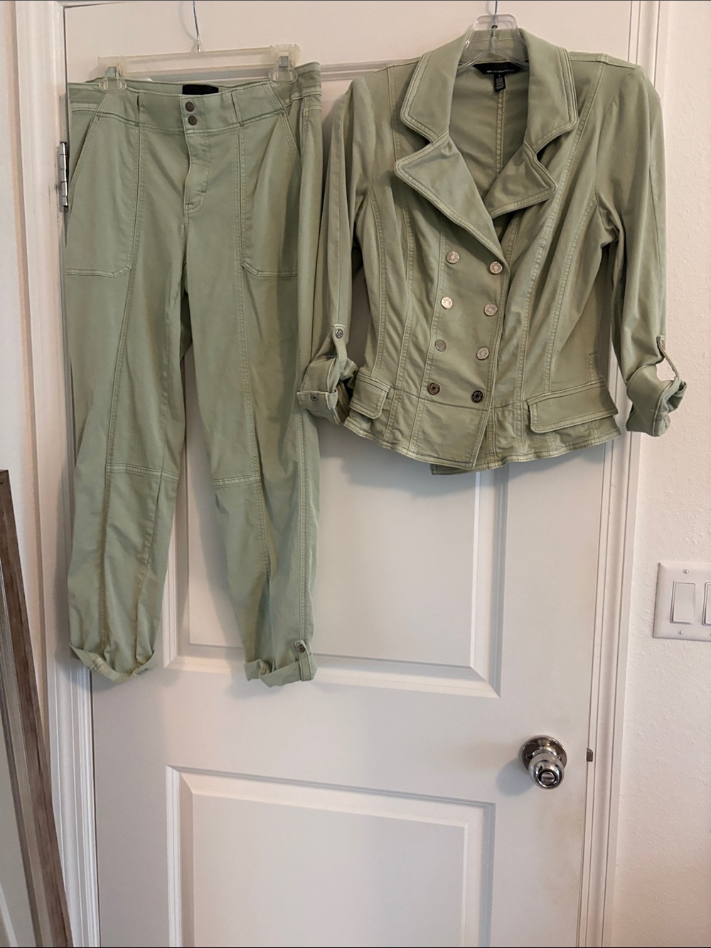 White House Black Market Sage Green Jacket